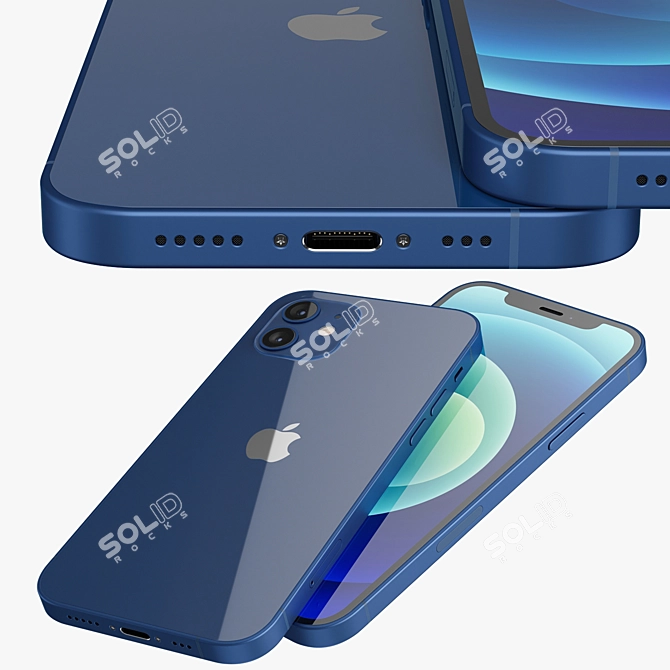 Sleek and Powerful iPhone 12 3D model image 4