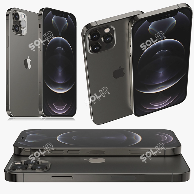 High-Performance iPhone 12 Pro 3D model image 1