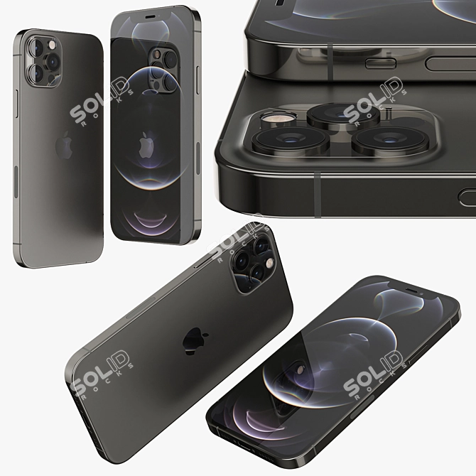 High-Performance iPhone 12 Pro 3D model image 3