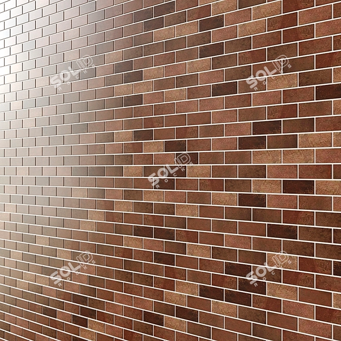 Forge Brick Mosaics: 67x30mm 3D model image 3