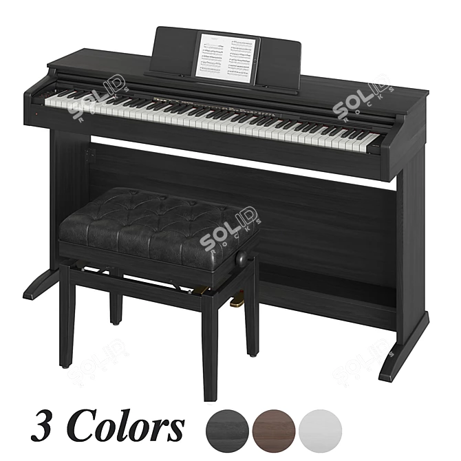 Casio AP-270 Celviano: Premium Digital Piano 3D model image 1