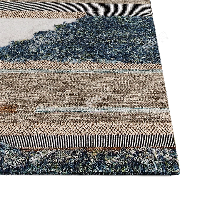 Interiors Unleashed: Elegant Rugs 3D model image 2