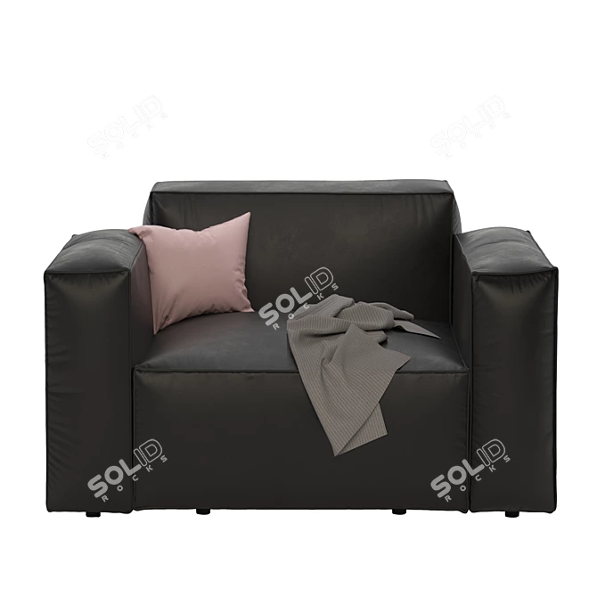 Stylish Comfort: 3D-Designed Armchair 3D model image 5