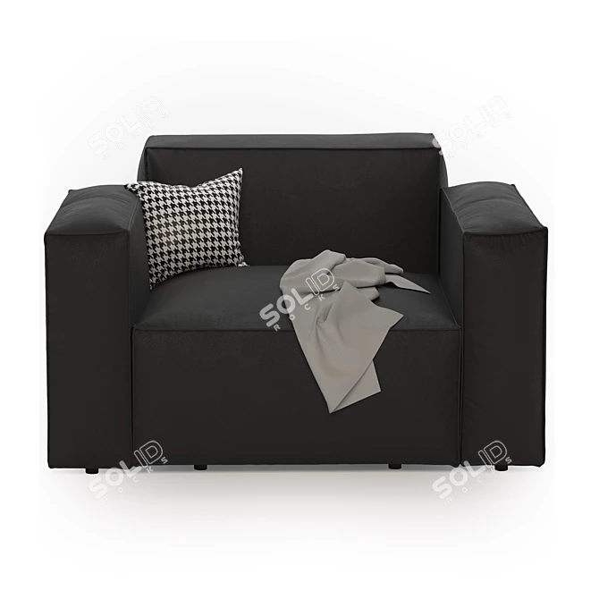 Stylish Comfort: 3D-Designed Armchair 3D model image 10