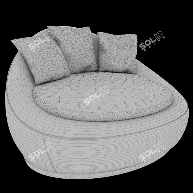 Cozy Corduroy Armchair: 32.731 Polygons, 20.532 Verts 3D model image 2