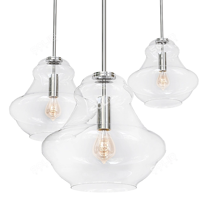 Everly 42044 Pendant - Effortlessly Elegant Lighting 3D model image 1