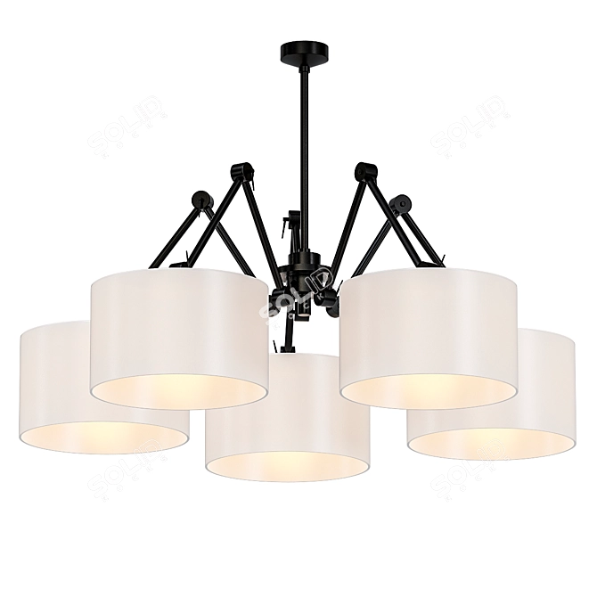 Amsterdam Chandelier: Elegant Illumination by Romi 3D model image 1