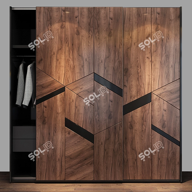 Modern Storage Cabinet 020 3D model image 1