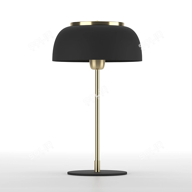 Iconic SETA Lamp: Black & Gold 3D model image 4