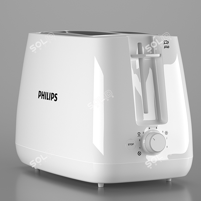 Philips HD2581 00 Toaster - White or Black 3D model image 1
