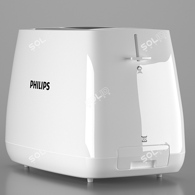 Philips HD2581 00 Toaster - White or Black 3D model image 2