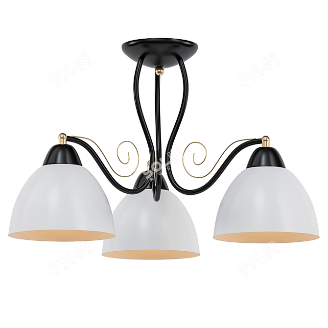 Elegant Ceiling Lamp for Ambiance 3D model image 1