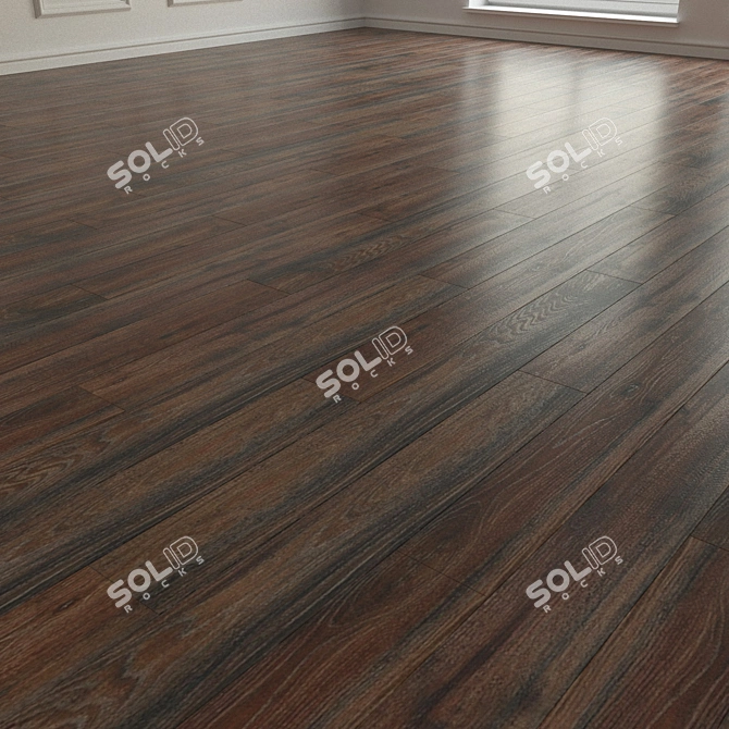 Romantic Oak Laminate Flooring 3D model image 2