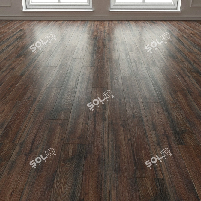 Romantic Oak Laminate Flooring 3D model image 3