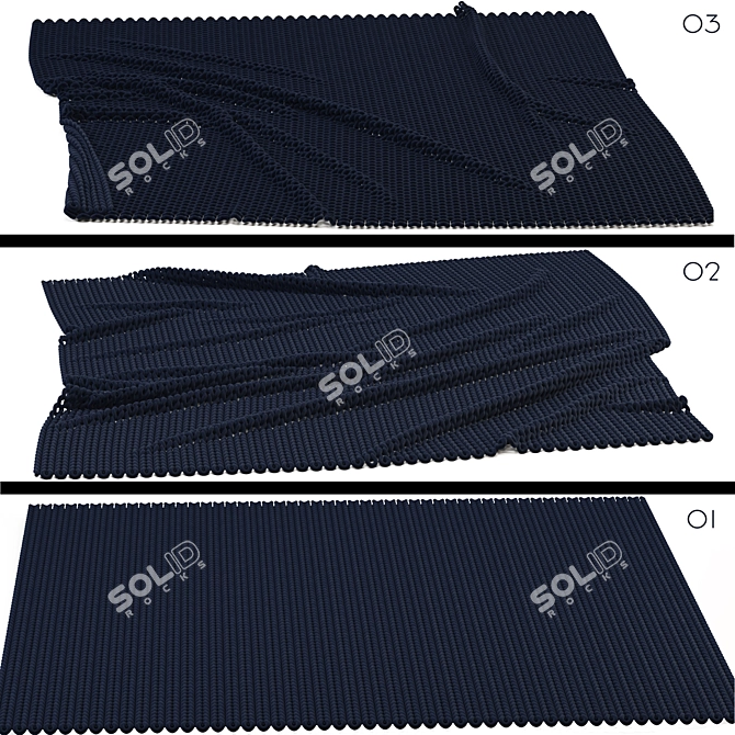 Cozy Knitted Carpets for a Warm Home 3D model image 3