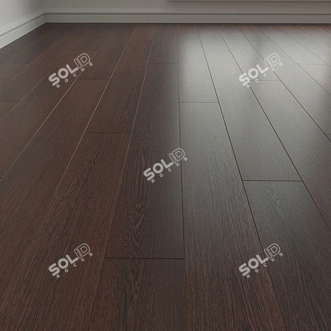 High-resolution Tanzanian Wenge Laminate 3D model image 1