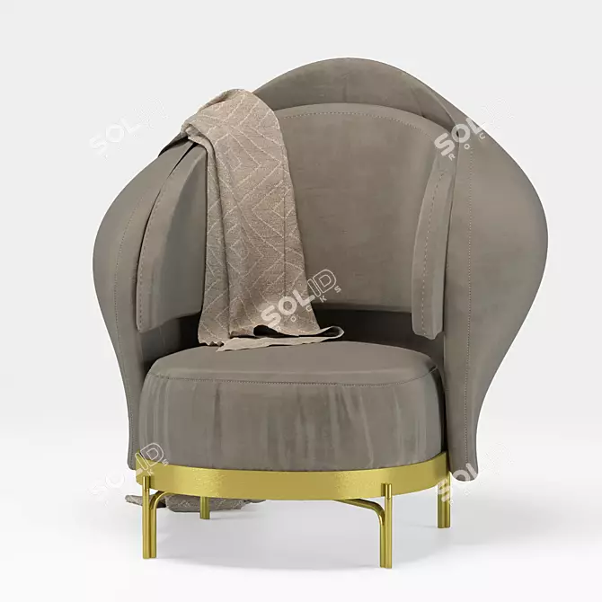 Modern Ergonomic Chair with Obj Format 3D model image 7