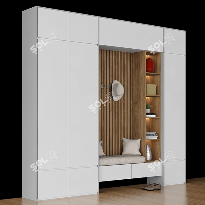 Modern Hall Furniture Set 3D model image 2