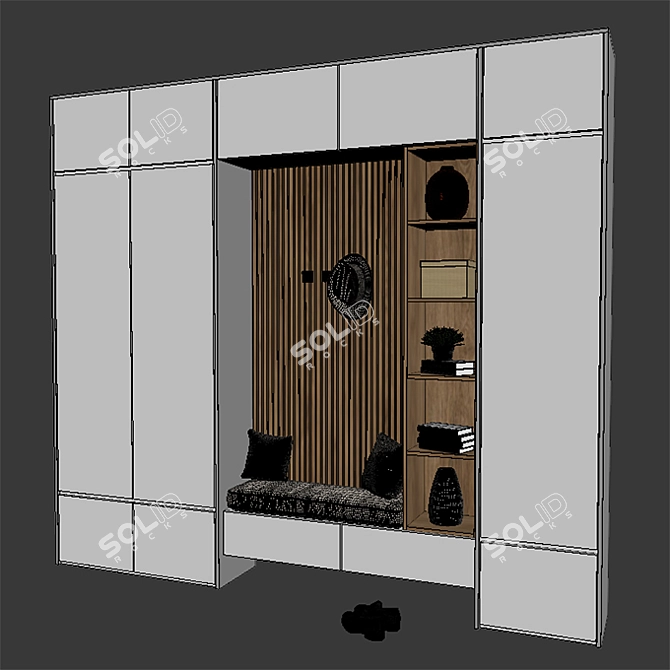 Modern Hall Furniture Set 3D model image 3