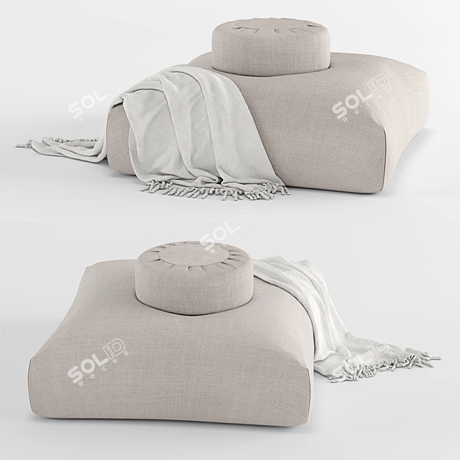 Sedona Pillow Duo: Maximum Comfort 3D model image 2