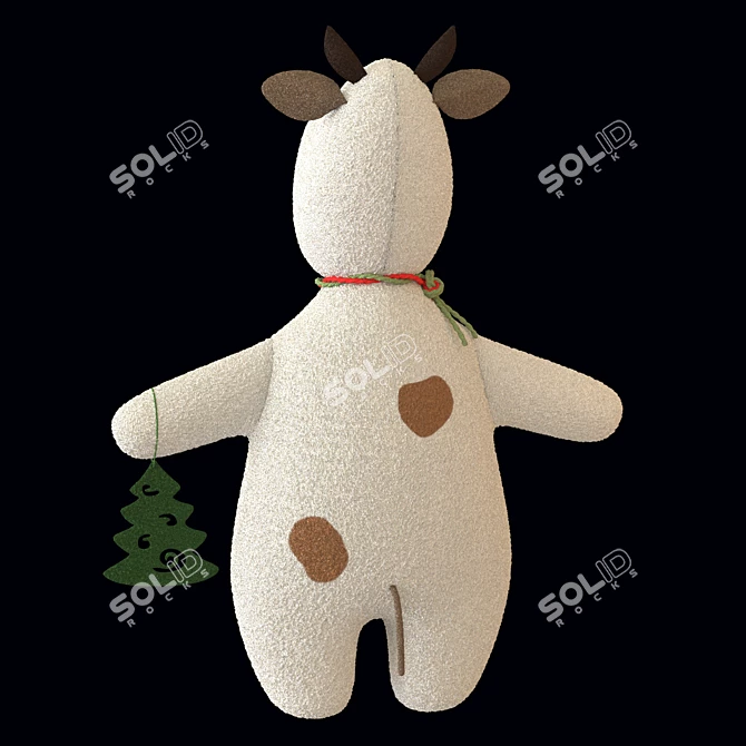 Year of the Bull Soft Toy 3D model image 4