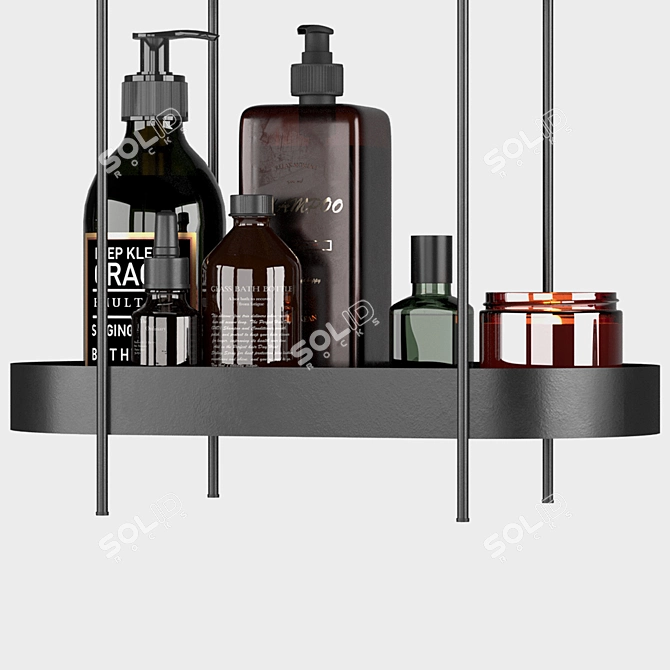 Modern Bathroom Accessories Set 3D model image 2