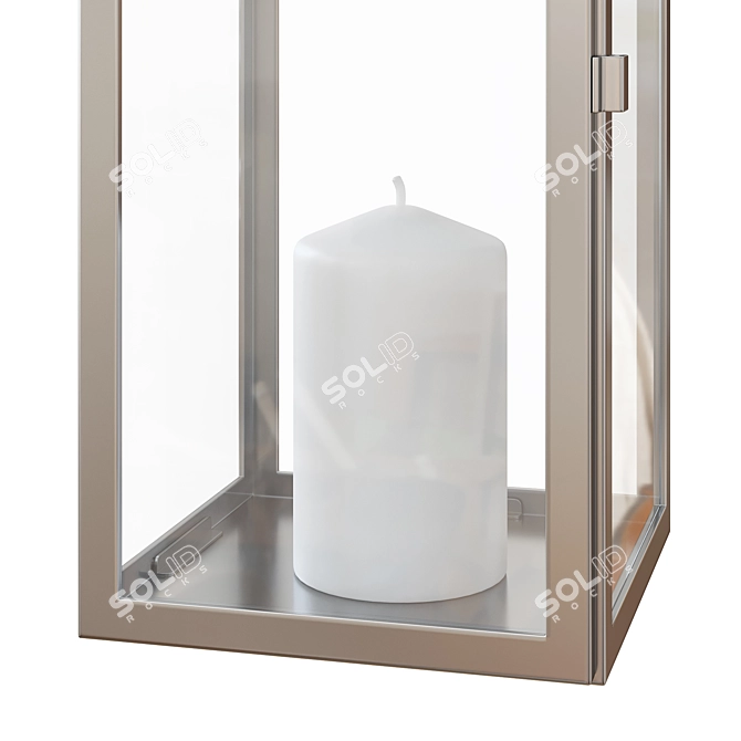 Elegant Decorative Lantern Set 3D model image 4