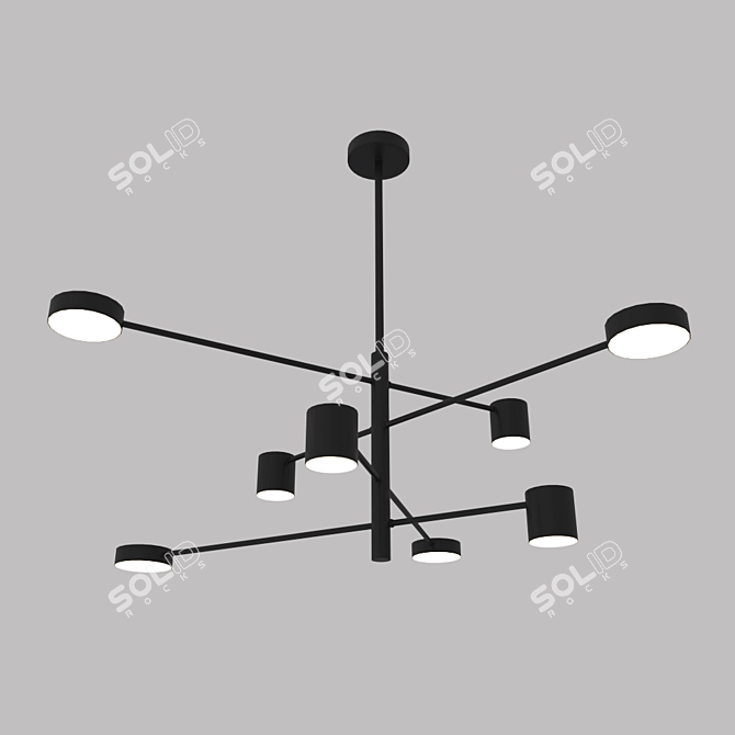 Sleek WINK Pendant Light 3D model image 1