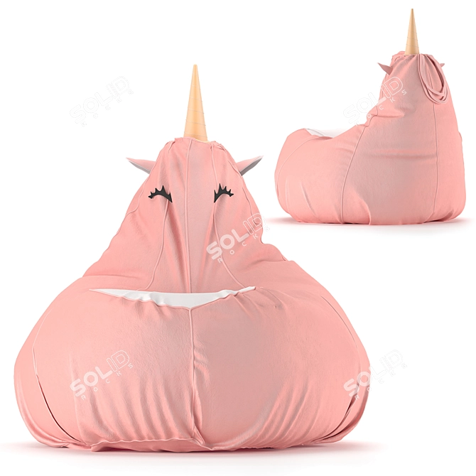 Unicorn Chair Bag 3D model image 1