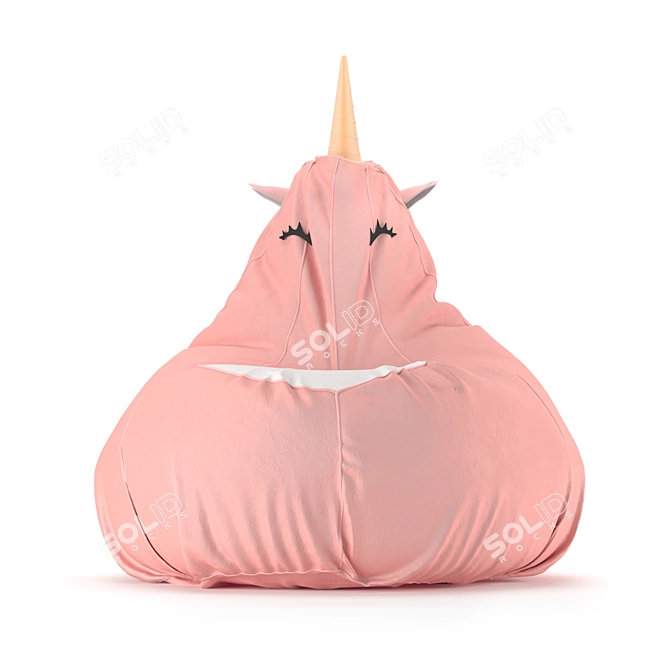 Unicorn Chair Bag 3D model image 3