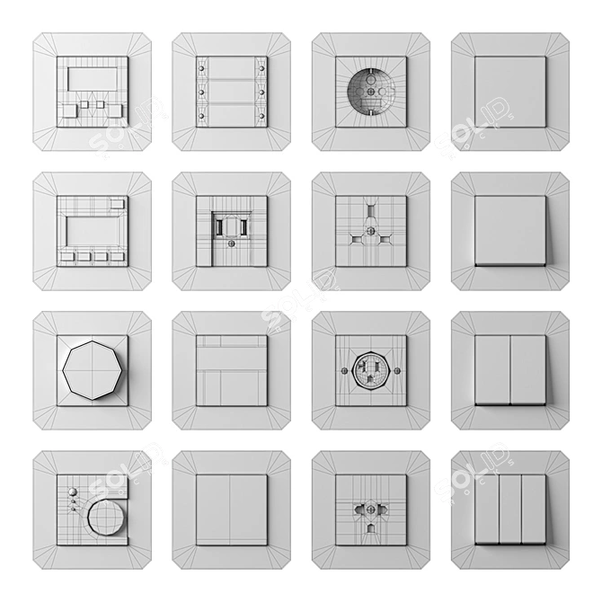 E3 Smart Switches and Outlets 3D model image 4