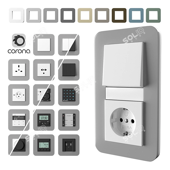 E3 Smart Switches and Outlets 3D model image 6