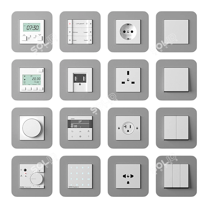 E3 Smart Switches and Outlets 3D model image 7