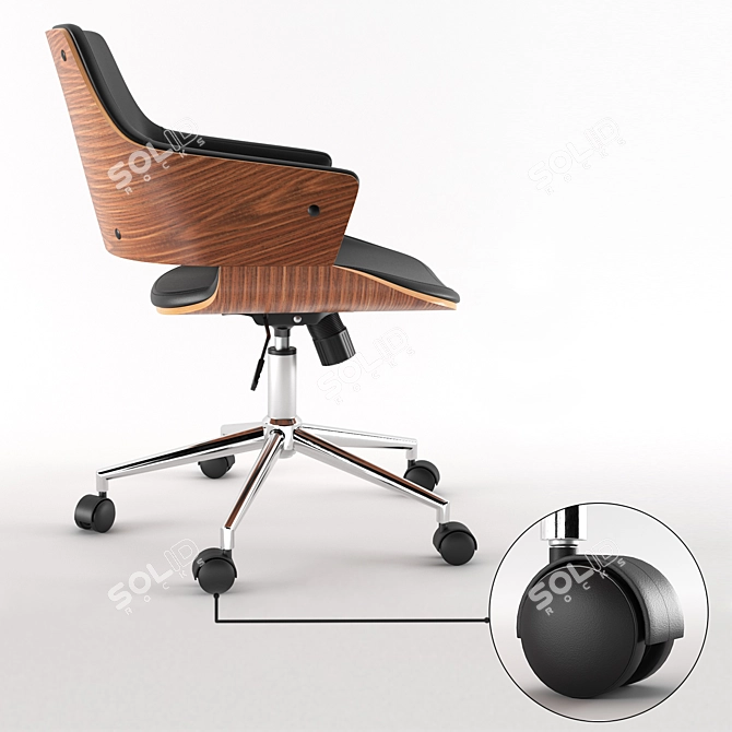 Elzito Brand 4K PBR Office Chair 3D model image 3