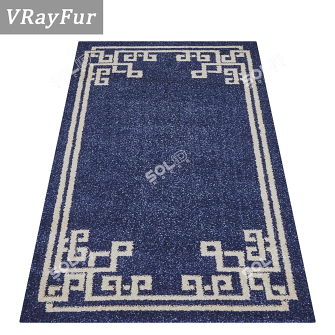 Versatile Carpet Set 1831 | High-Quality Textures 3D model image 2