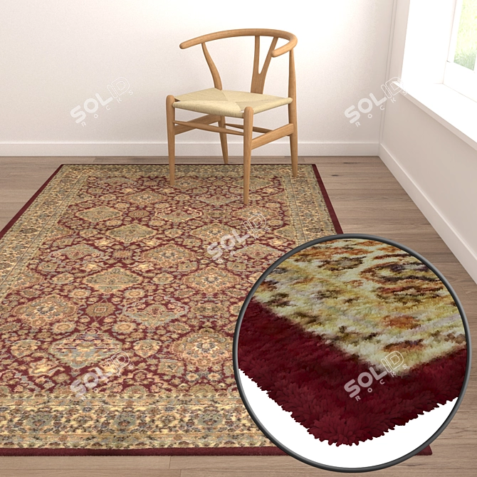 Luxury Carpet Set: Premium Textures 3D model image 5