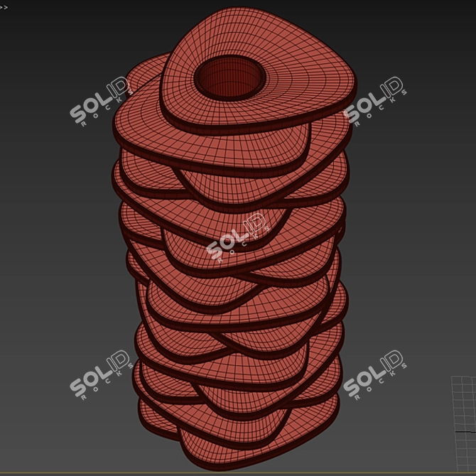 Elegant Forme Vase 3D model image 5