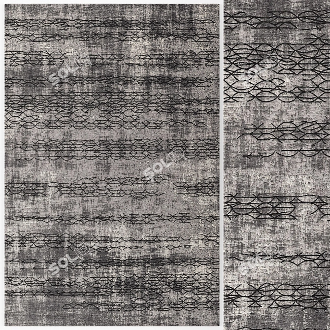 Mumbai Dream Rug: Elegant, Luxurious, Exquisite. 3D model image 1