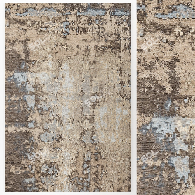 Elegant Radja Rug: Crafted by Cattelan Italia 3D model image 1