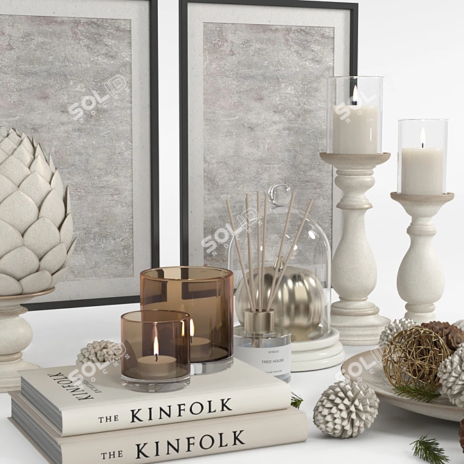 Elegant Decor Set for 3Ds Max 3D model image 4