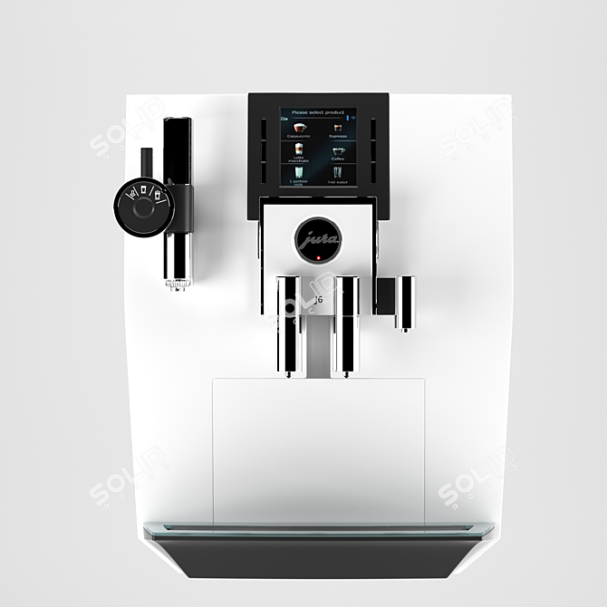 Jura J6 Piano Coffee Machine - White 3D model image 3