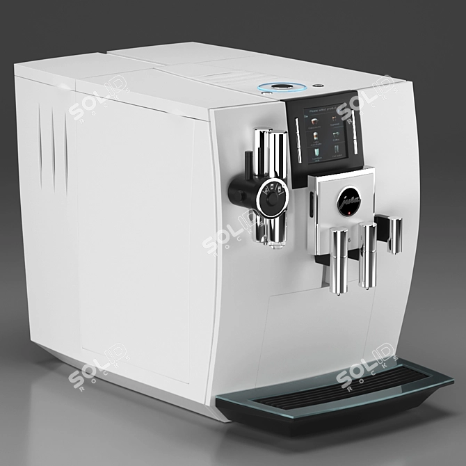 Jura J6 Piano Coffee Machine - White 3D model image 7