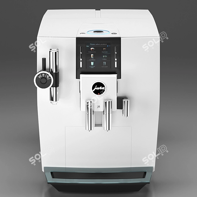 Jura J6 Piano Coffee Machine - White 3D model image 9