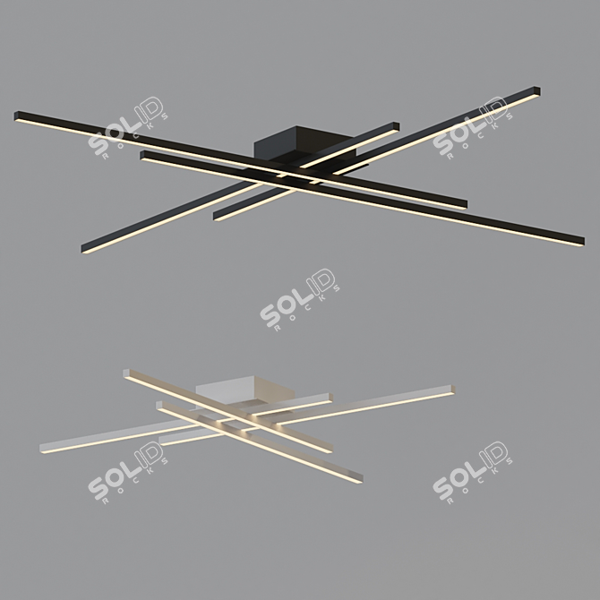 Elegant Vega Ceiling Light 3D model image 1