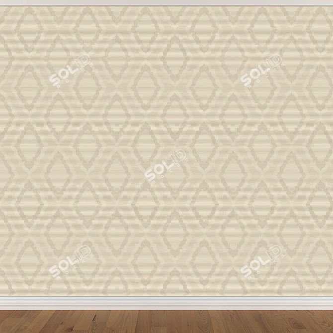 Seamless Wallpaper Set - 3 Colors 3D model image 4