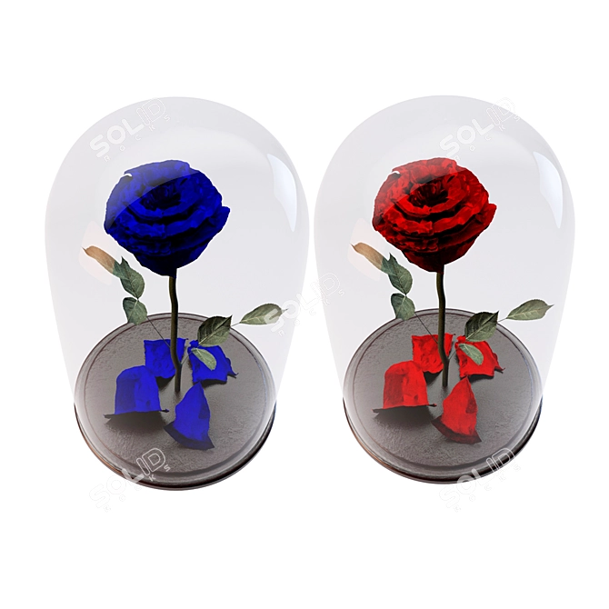 Luxury Decorative Rose 3D model image 5