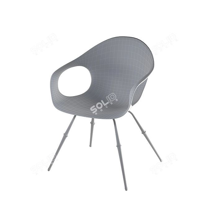 Arah Cloth Armchair: Modern Comfort in PBR 3D model image 4