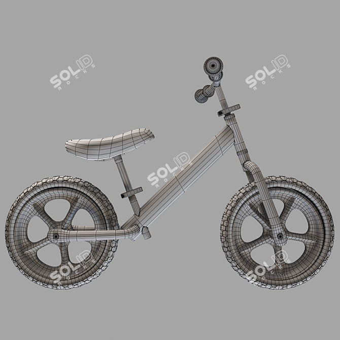 Cruzee UltraLite: The Ultimate Balance Bike for Kids 3D model image 8