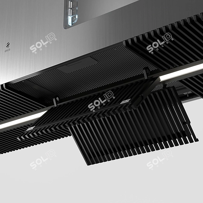 Elica Haiku Island 3: Modern, Stylish, Versatile 3D model image 4