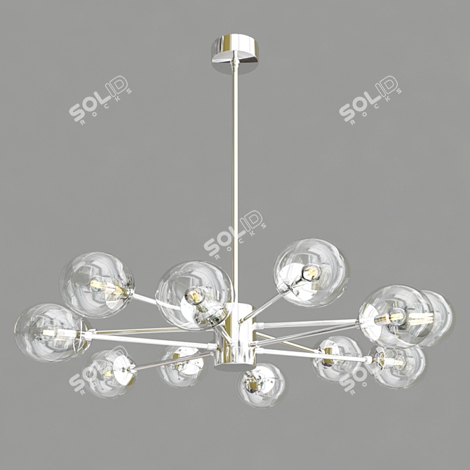 Elegant Arteriors Karrington Chandelier 3D model image 3